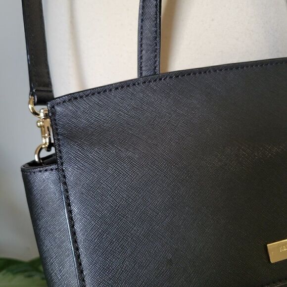 USED ONCE KATE SPADE GENUINE LEATHER CROSSBODY BLACK BAG - Picture 8 of 16